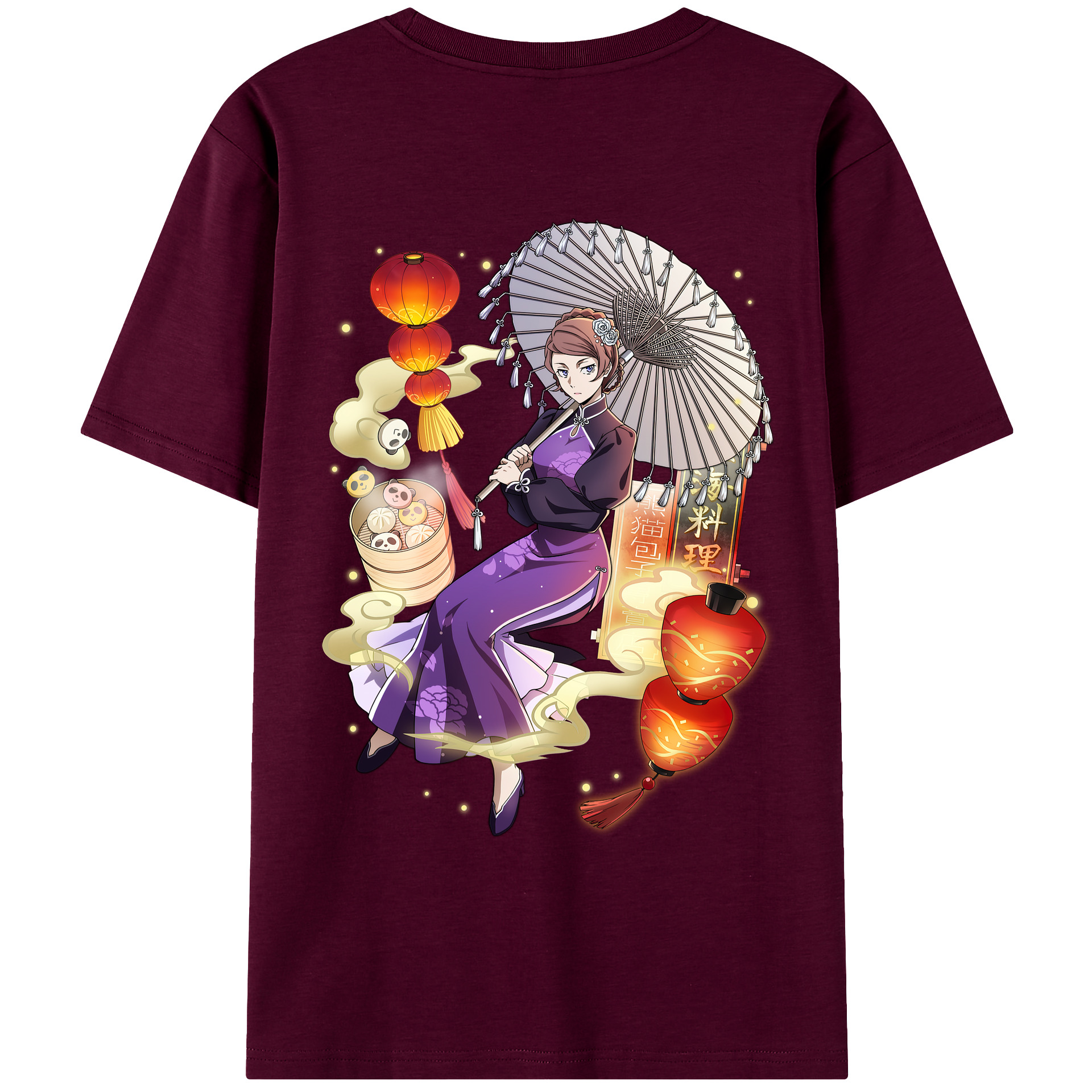 （画像用） 文豪ストレイドッグス Bungo Stray Dogs レディース半袖Tシャツ(バックプリント)